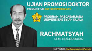 Ujian Promosi Doktor Terbuka An. Rachmatsyah