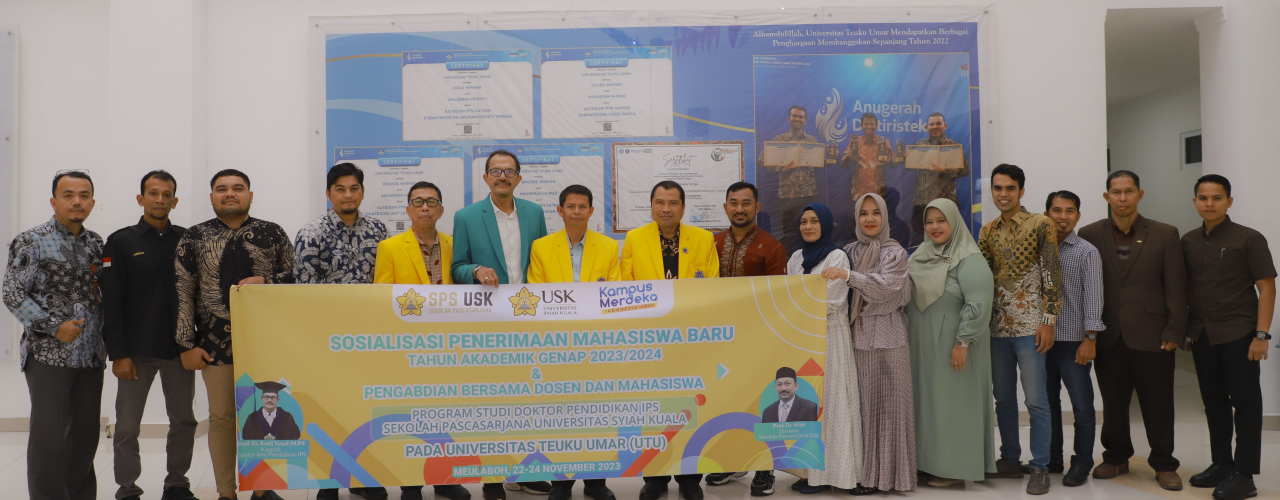 Sosialisasi Penerimaan Mahasiswa Baru Genab TA. 2023-2024 DPIPS Pada Universitas Teuku Umar