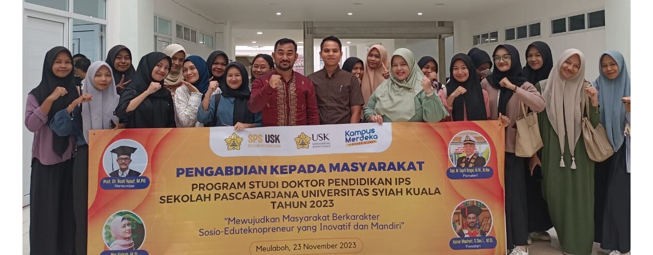 Pengabdian Kepada Masyarakat  Dosen dan Mahasiswa Program Studi Doktor Pendidikan IPS