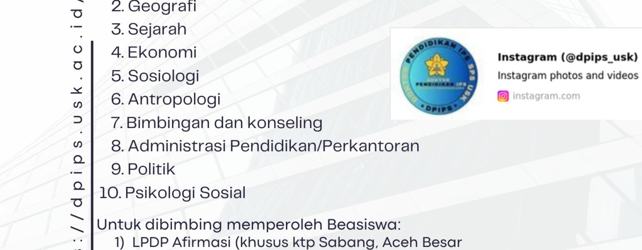 Sedang dibuka Batch 1 Beasiswa LPDP 2025 (17 januari 2025-17 februari 2025).