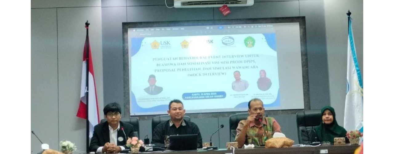 Dr. Muhammad Aulia Jadi Narasumber Seminar Persiapan Wawancara Beasiswa LPDP bertajuk “Behavioural Event Interview for Scholarship”