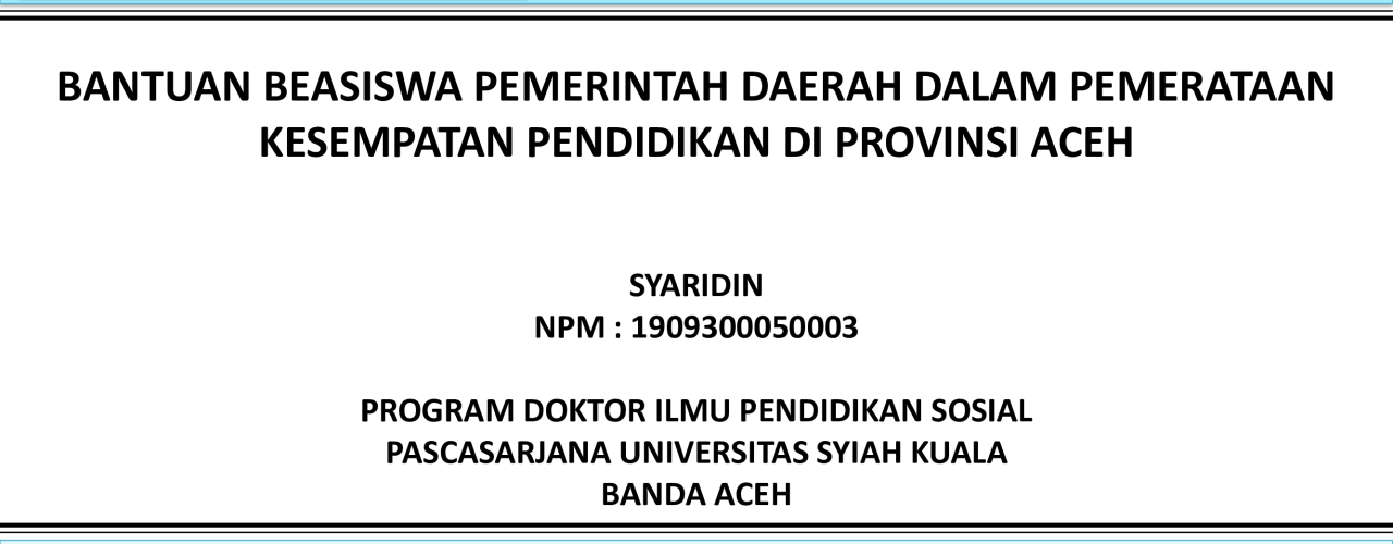 Seminar Proposal An. Syaridin