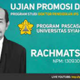 Ujian Promosi Doktor Terbuka An. Rachmatsyah