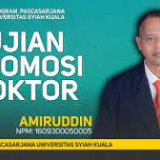 Ujian Promosi Doktor Terbuka An. AMIRUDDIN