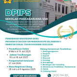 PENERIMAAN CALON MAHASISWA BARU GELOMBANG II PROGRAM PASCASARJANA SEMESTER GANJIL TAHUN AKADEMIK 2025/2026 UNIVERSITAS SYIAH KUALA